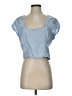 Guess Blue Short Sleeve Blouse Size S (estimated) - photo 1