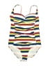 Assorted Brands Stripes Ivory One Piece Swimsuit Size M - photo 1