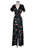 Shein 100% Polyester Floral Teal Jumpsuit Size M - photo 1