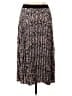 Vince Camuto 100% Polyester Metallic Silver Brown Casual Skirt Size L - photo 2