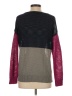 360 Sweater 100% Nylon Color Block Purple Pullover Sweater Size XS - photo 2