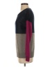 360 Sweater 100% Nylon Color Block Purple Pullover Sweater Size XS - photo 5