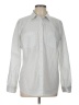 Ann Taylor LOFT Outlet Silver Long Sleeve Button-Down Shirt Size L - photo 1