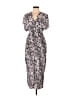 Assorted Brands 100% Rayon Paisley Gray Casual Dress Size L (estimated) - photo 1