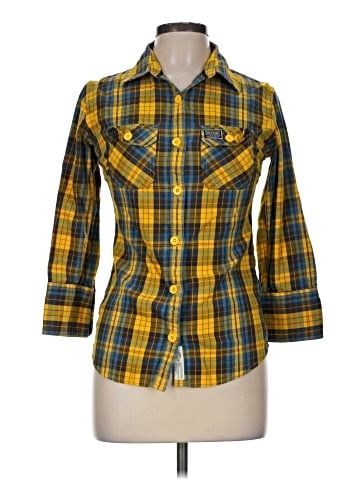 Superdry 3/4 Sleeve Button-Down Shirt (view 1)