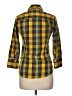 Superdry 100% Cotton Plaid Yellow 3/4 Sleeve Button-Down Shirt Size M - photo 2