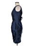Alfred Sung 100% Polyester Solid Blue Cocktail Dress Size 6 - photo 5