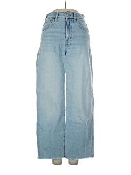 Madewell The Perfect Vintage Wide-Leg Crop Jean in Altoona Wash: Raw-Hem Edition