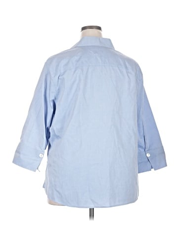 Foxcroft 3/4 Sleeve Button-Down Shirt (view 2)