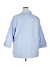 Foxcroft 100% Cotton Blue 3/4 Sleeve Button-Down Shirt Size 22 - photo 2