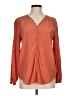 Joie Orange Long Sleeve Blouse Size M - photo 1