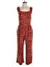 Muse Animal Print Red Jumpsuit Size XL Petite - photo 1