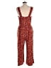 Muse Animal Print Red Jumpsuit Size XL Petite - photo 2