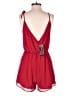BCBGMAXAZRIA 100% Polyester Solid Red Romper Size S - photo 2