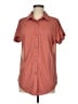 Smartwool Orange Short Sleeve Button-Down Shirt Size M - photo 1