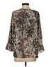 Zac & Rachel 100% Polyester Gray Long Sleeve Blouse Size S - photo 2