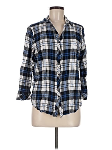 Hester & Orchard 3/4 Sleeve Button-Down Shirt (view 1)