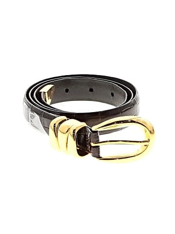 Madewell Triple Metal Keeper Belt in Croc-Stamped Leather (view 1)