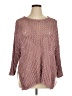 Peruvian Connection Metallic Pink Pullover Sweater Size XL - photo 1
