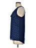 Fortune + Ivy 100% Polyester Blue Sleeveless Blouse Size L - photo 5
