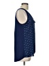 Fortune + Ivy 100% Polyester Blue Sleeveless Blouse Size L - photo 4