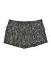 Express 100% Polyester Animal Print Black Shorts Size 6 - photo 1