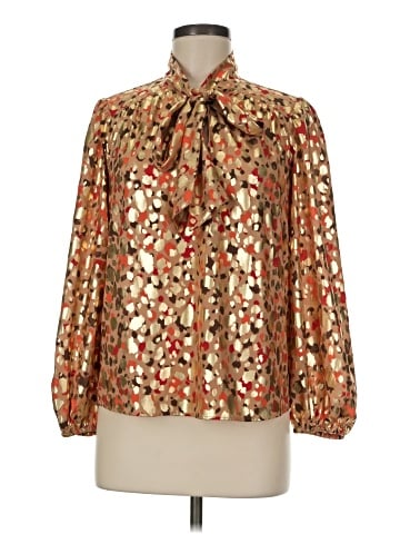 Ann Taylor Factory Long Sleeve Blouse (view 1)