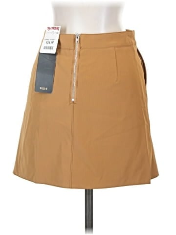 Shinestar Faux Leather Skirt (view 2)