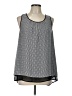 Daniel Rainn Silver Sleeveless Blouse Size L - photo 1