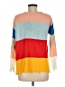 Unbranded 100% Acrylic Color Block Orange Pullover Sweater Size M - photo 2
