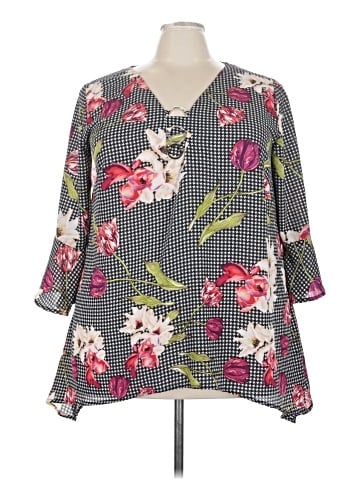 Relativity 3/4 Sleeve Blouse (view 1)