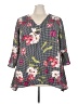 Relativity Gray 3/4 Sleeve Blouse Size 3X - photo 1
