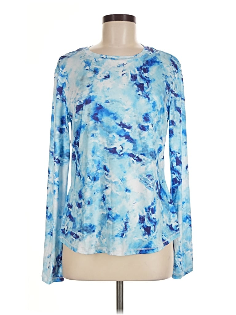 Pre-owned Assorted Brands Long Sleeve T-shirt In Blue