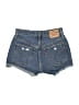 Levi's 100% Cotton Blue Denim Shorts Size 26 waist - photo 2