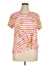 Onque Casuals Pink Short Sleeve Top Size XL - photo 1