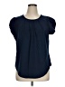 Unbranded 100% Polyester Blue Short Sleeve Blouse Size XL - photo 1