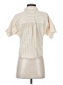 Universal Thread Stripes Ivory Short Sleeve Blouse Size XS - photo 2