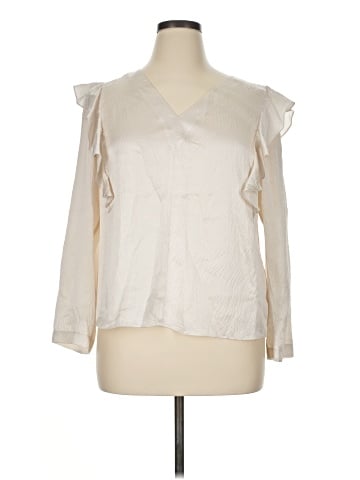 Rebecca Taylor Long Sleeve Silk Top (view 1)