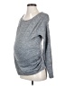 Active by Old Navy Gray Long Sleeve T-Shirt Size Sm Maternity - photo 1
