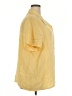 Jaclyn Smith 100% Silk Yellow Short Sleeve Silk Top Size 24W - photo 4