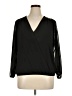 Thalia Sodi 100% Polyester Black 3/4 Sleeve Blouse Size XL - photo 1