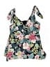 Kona Sol Floral Blue Swimsuit Top Size 16 - photo 1