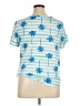 Onque Casuals Blue Short Sleeve Top Size XL - photo 2