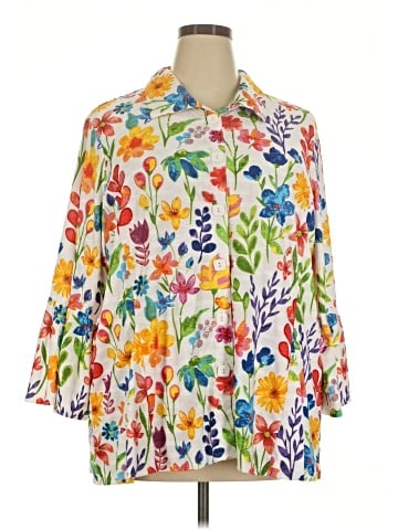Ali Miles 3/4 Sleeve Blouse (view 1)