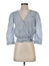 Madewell Blue 3/4 Sleeve Blouse Size XS - photo 1
