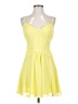 BCBGMAXAZRIA 100% Polyester Yellow Cocktail Dress Size 4 - photo 1