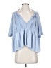Urban Outfitters Blue 3/4 Sleeve Blouse Size S - photo 1