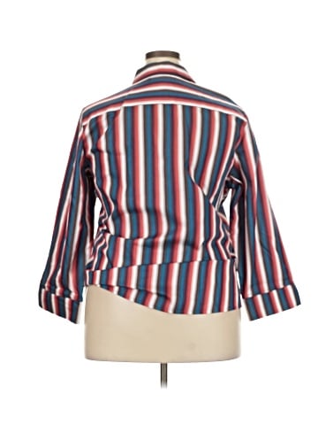 Foxcroft 3/4 Sleeve Button-Down Shirt (view 2)