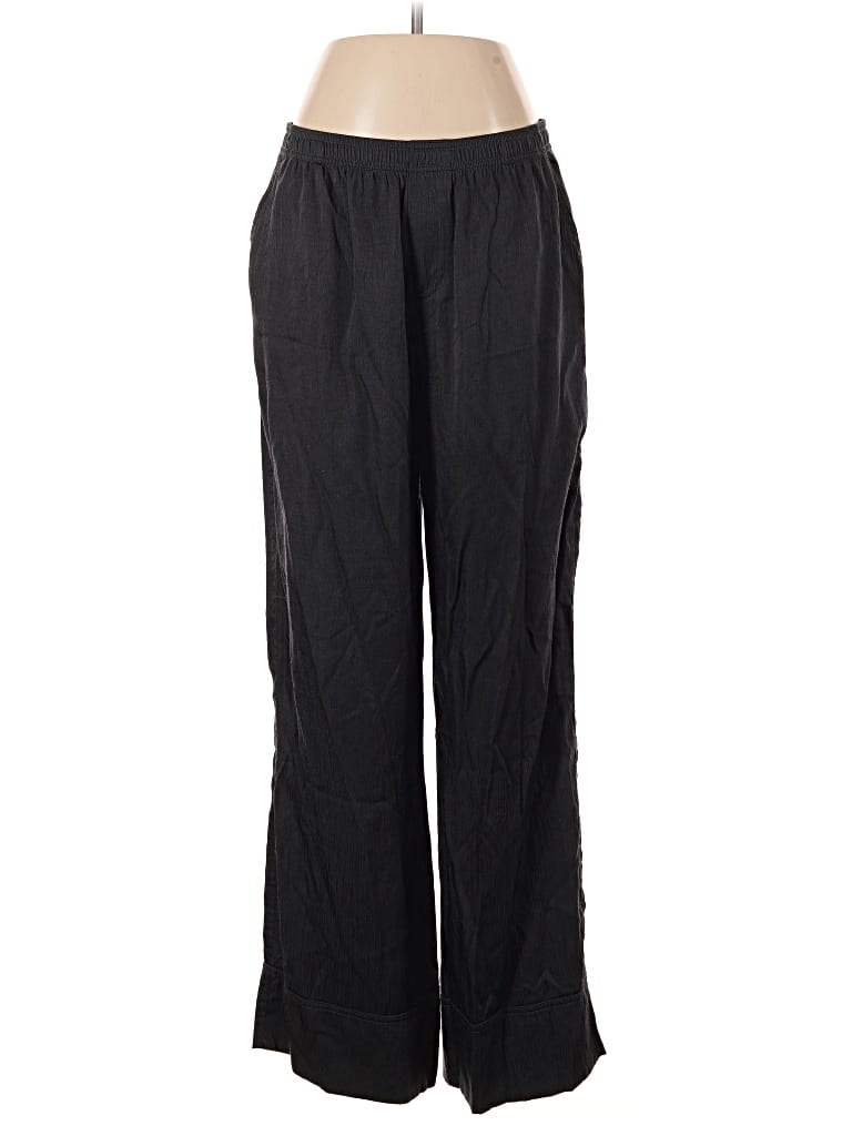 Pre-owned Zara Casual Pants In Black