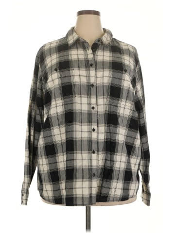 St. John's Bay Long Sleeve Button-Down Shirt (view 1)
